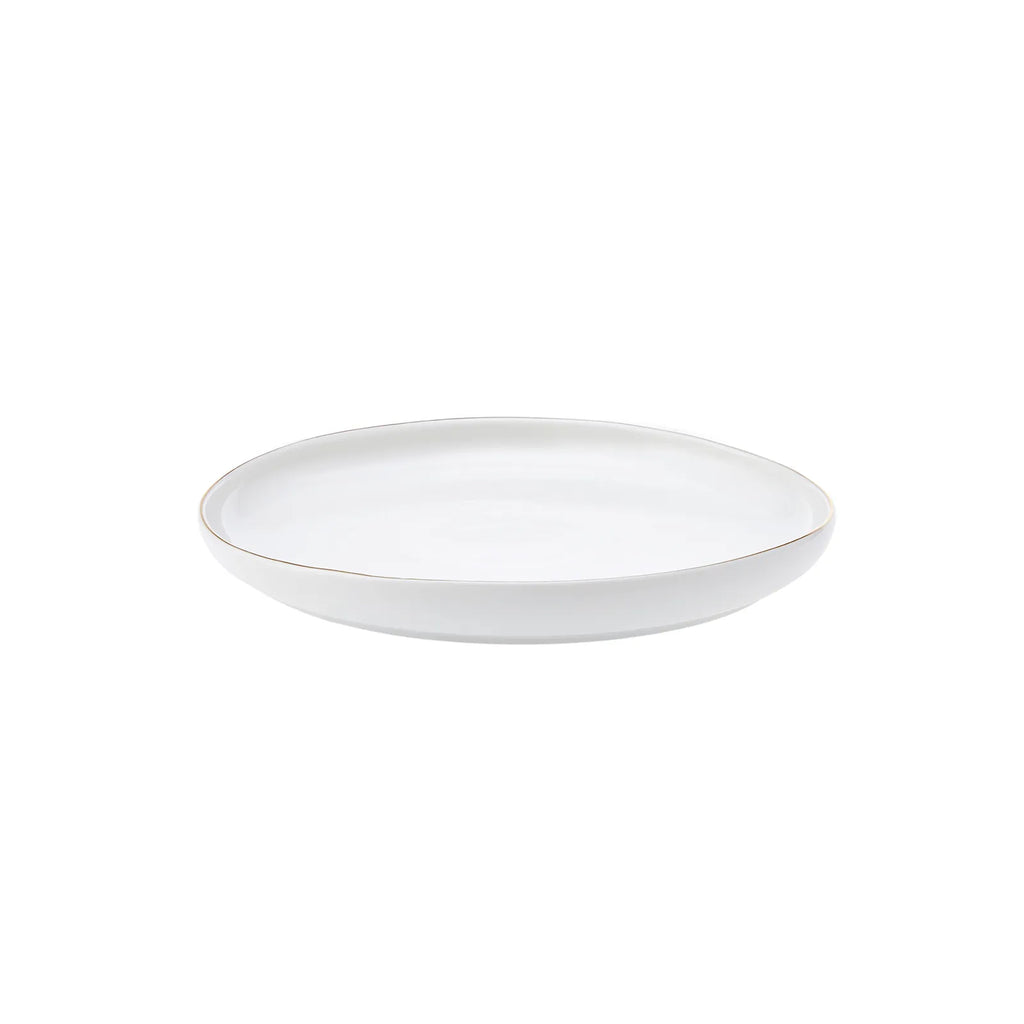 Karaca Red Carpet Collection Service de table en porcelaine Streamline Hole pour 12 personnes, 59 pièces, doré