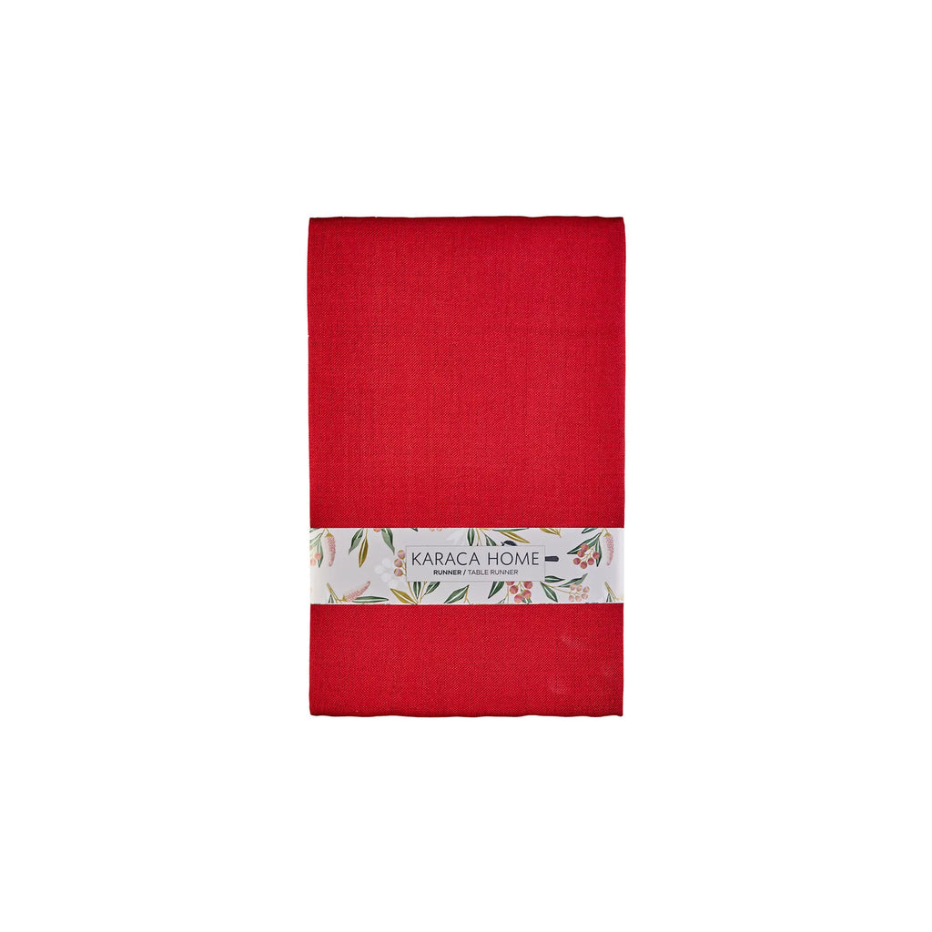Chemin de table Karaca Home rouge, 45x145cm