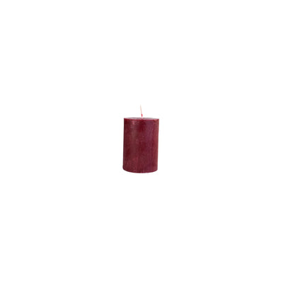 Bougie Karaca bordeaux, 6,5x10 cm, cylindre