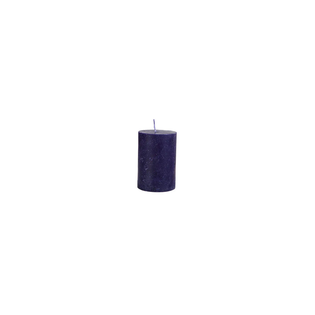 Bougie Karaca bleu marine, 6,5x10 cm, cylindre