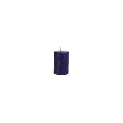 Bougie Karaca bleu marine, 6,5x10 cm, cylindre