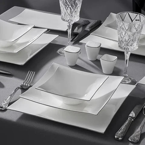 Jumbo Wind Platine Service De Table 64 Pièces Pour 12 Personnes – Carré