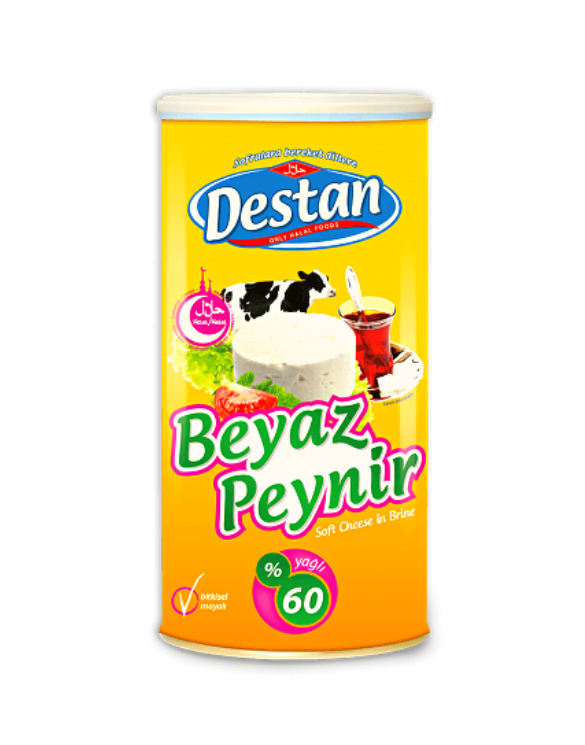 DESTAN Beyaz Peynir 800g - Fromage à pâte molle 60%
