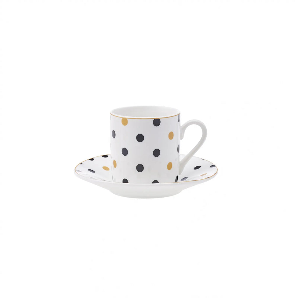 Coffret de tasses à expresso/moka Karaca Nossa pour 6 personnes, 12 pièces