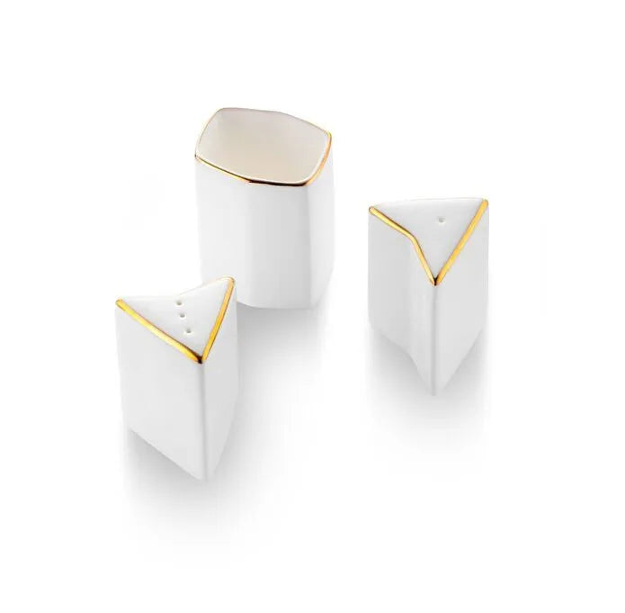 Service de table carré Jumbo Fold Gold 58 pièces pour 12 personnes