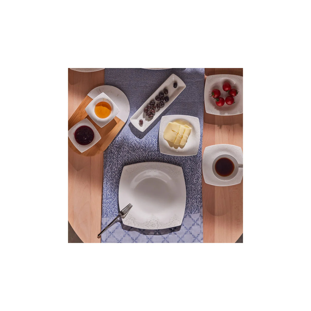 Service Petit Déjeuner Karaca Fine Pearl Helen, 26 pièces carrées/rectangulaires
