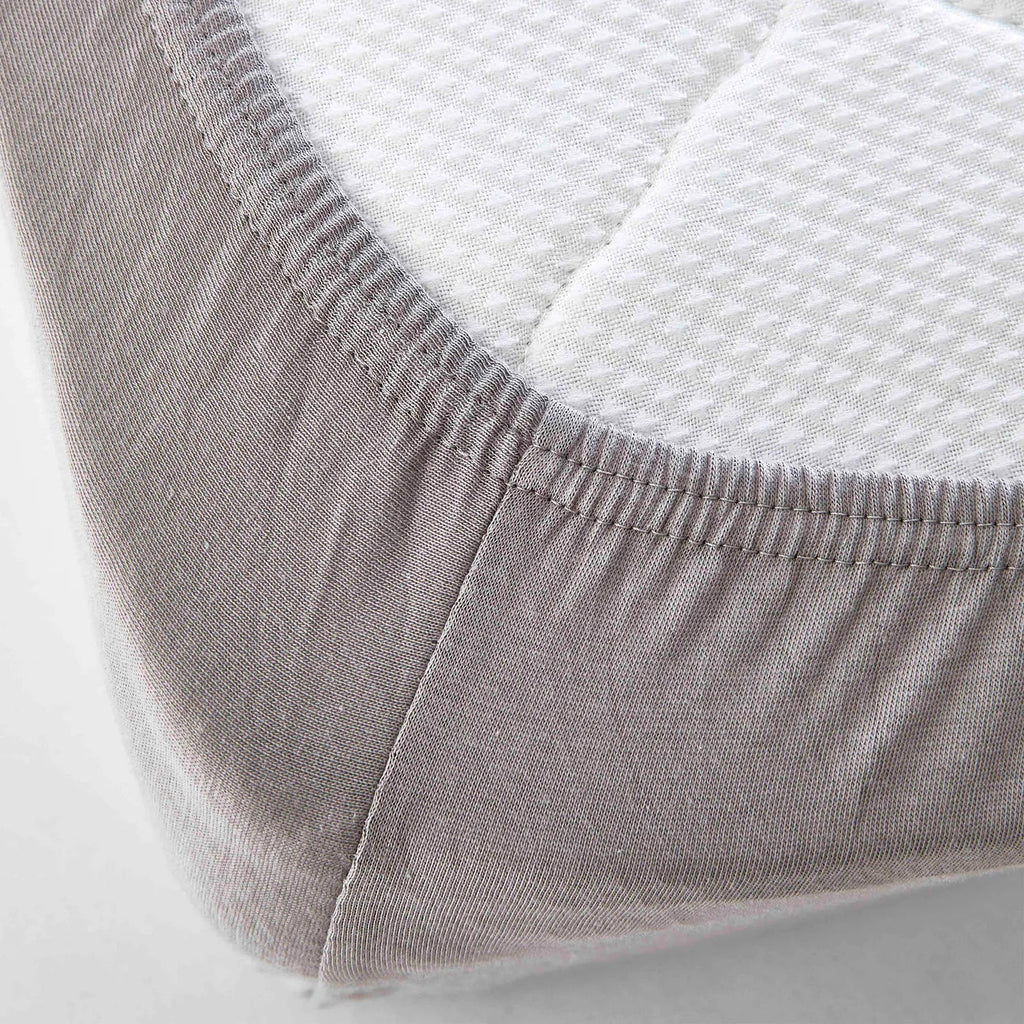 Drap-housse Karaca Home Jersey gris, 70x140 cm + 20 cm, Certifié Oeko-Tex