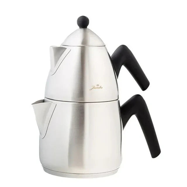 Jumbo Steel Théière en Acier avec Fond Induction, Mat