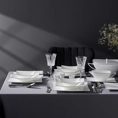 Jumbo Wind Platine Service De Table 64 Pièces Pour 12 Personnes – Carré