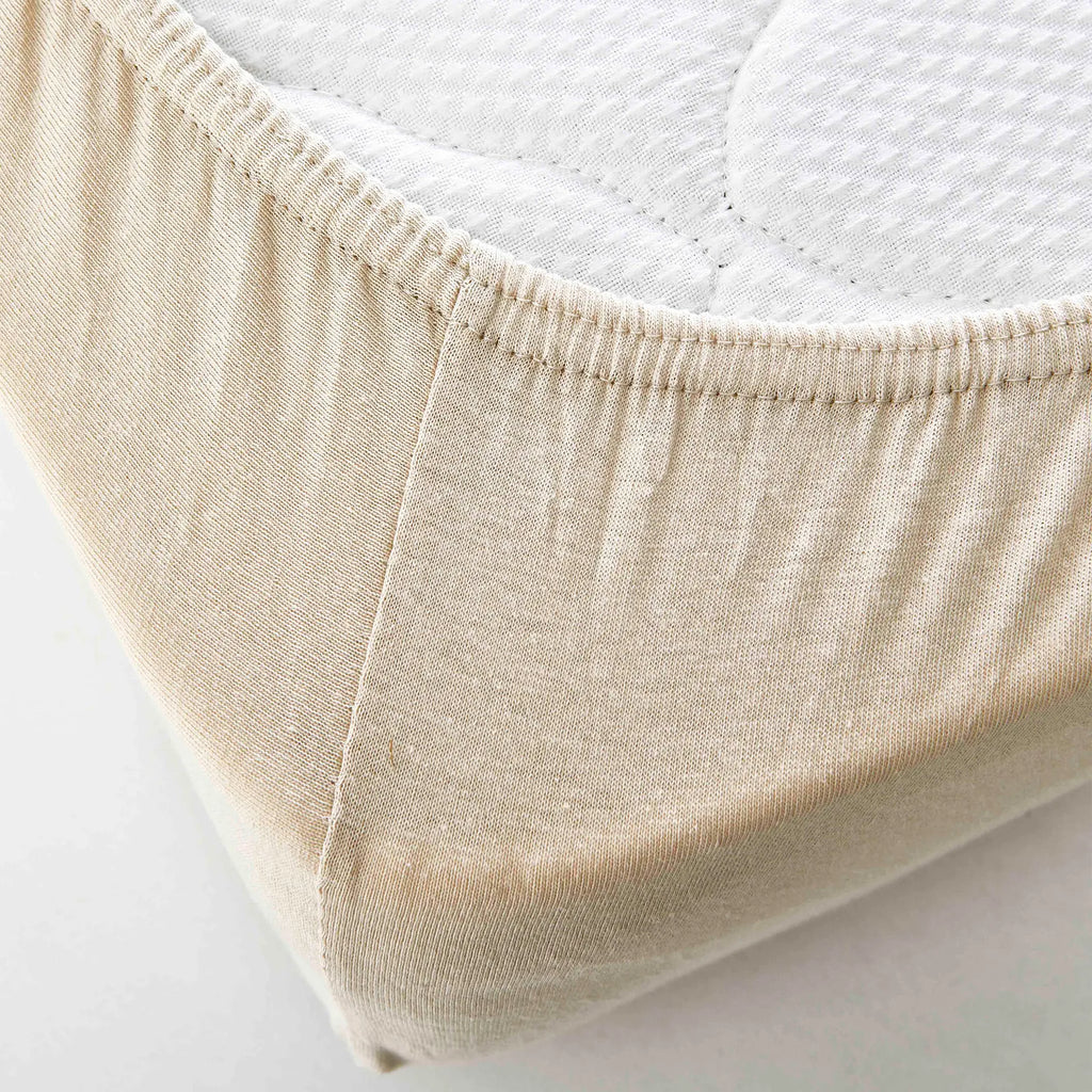 KH JERSEY FITTED SHEET BEIGE BABY D, BEJ