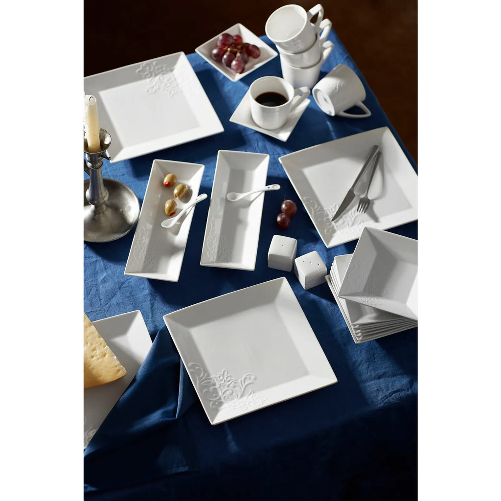 Service Petit Déjeuner Karaca Trend Emboss pour 6 personnes, 32 pièces, en porcelaine