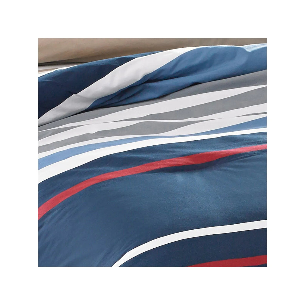 Ensemble de housse de couette Nautica Bradford pour lit simple, 135x200, 80x80