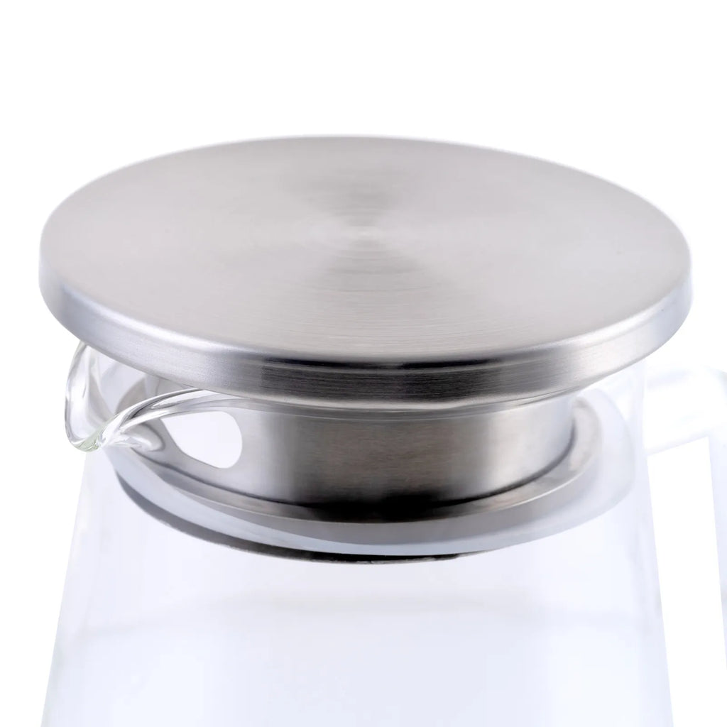 Carafe à eau Karaca en verre borosilicate et acier inoxydable, 1 700 ml