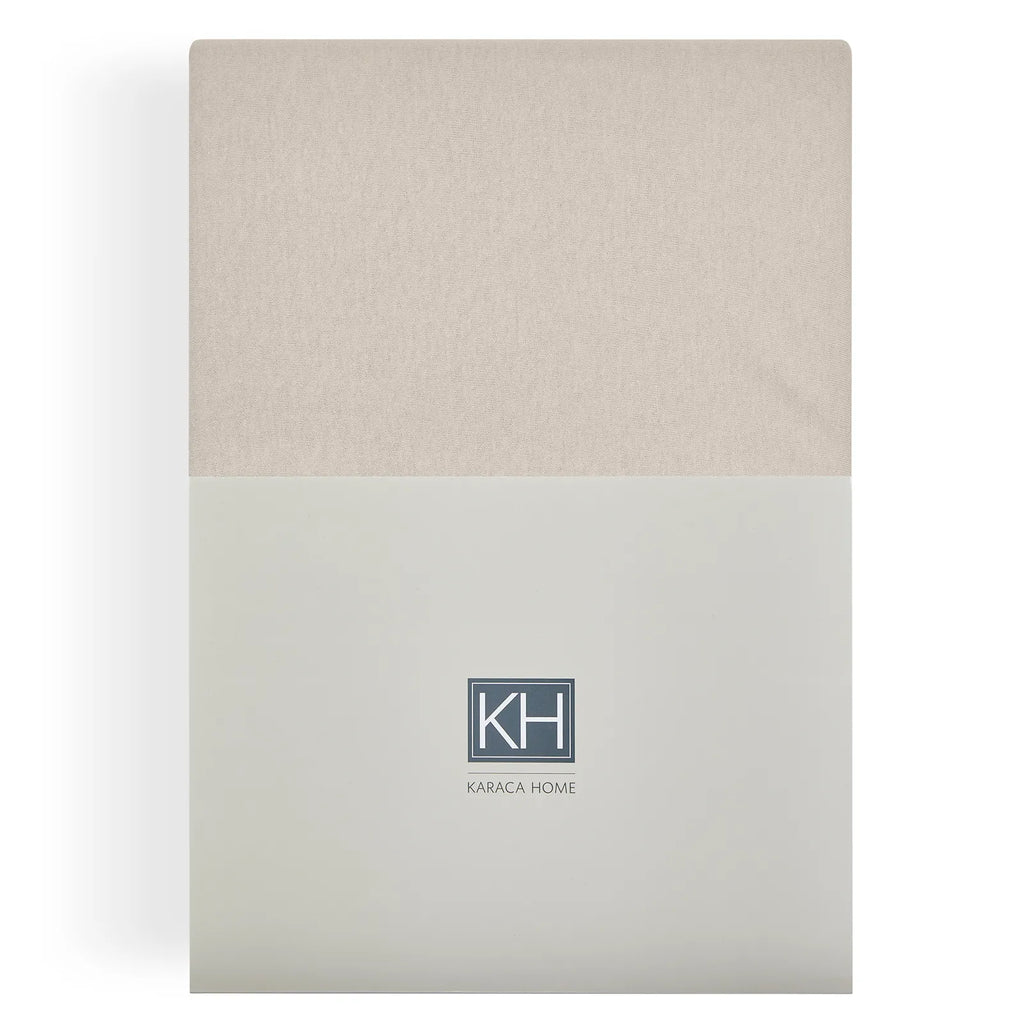 KH JERSEY FITTED SHEET BEIGE DEU (120x20