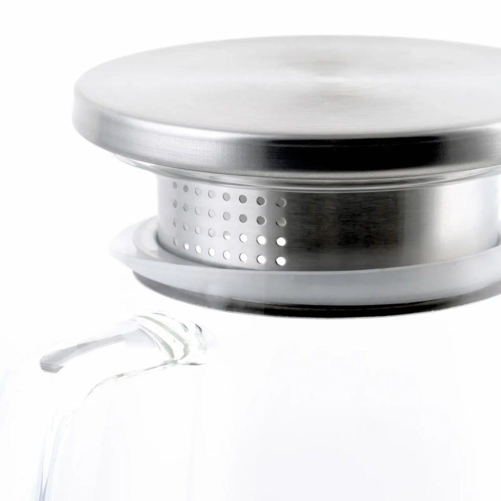 Carafe à eau Karaca en verre borosilicate et acier inoxydable, 1 700 ml