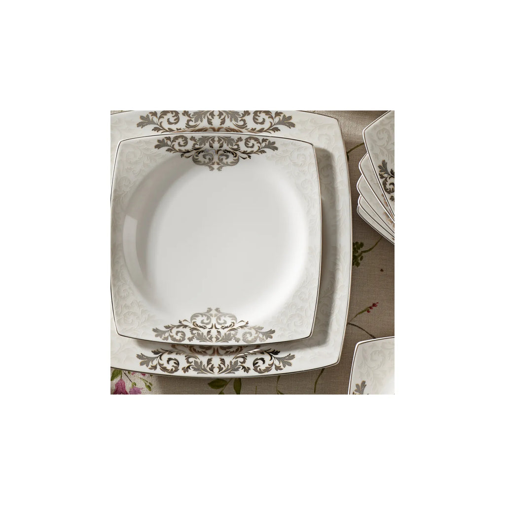 Service de table Karaca Nazende Cream pour 12 personnes, 60 pièces, carré