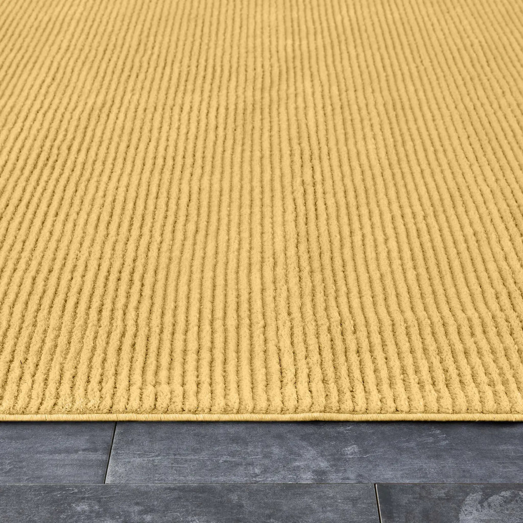 Tapis Kaşmir Halı 7/24 Four Seasons couleur jaune mûre, 80x150 cm