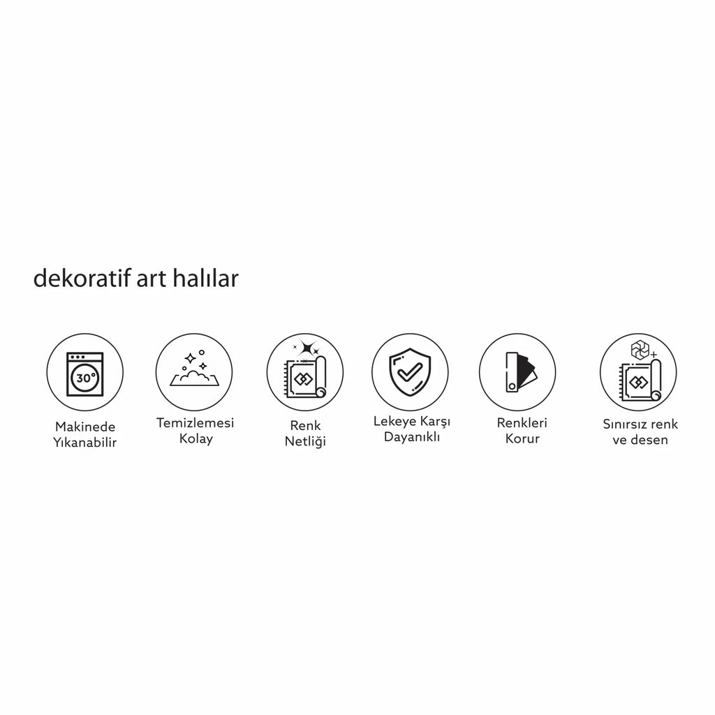 Tapis Kaşmir Halı Dekoratif Art Trend Feuille, 160x230 cm