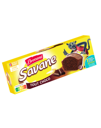 Brossard Cake Savane Roulé Fourrage Goût Tout Choco