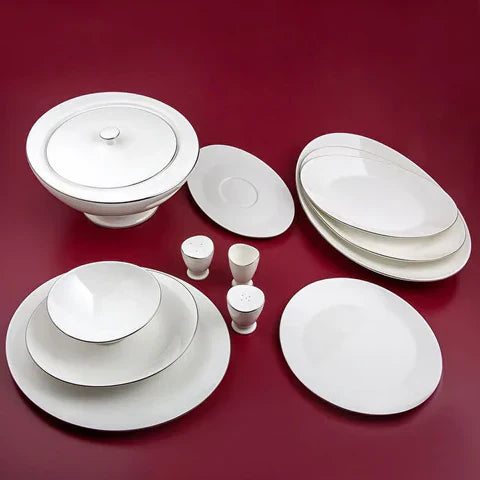 Jumbo Moon Platine Service De Table 64 Pièces Pour 12 Personnes
