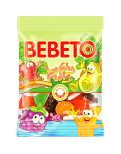 Bebeto Lovely Fruits Bonbon Gélifié Halal 80g