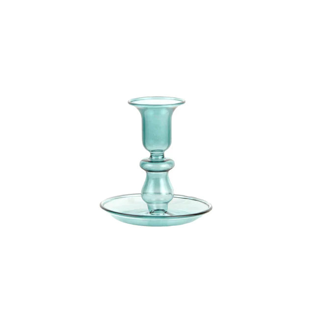 Karaca Home Porte-Bougie en Verre Alyce Vert 10x10 cm