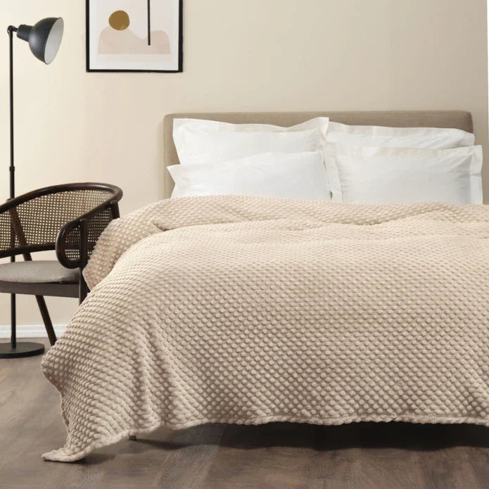Karaca Home Alice Couverture Simple Cappuccino