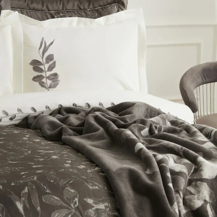 Karaca Home Gardenia Set de Mariage 8 Pièces Anthracite