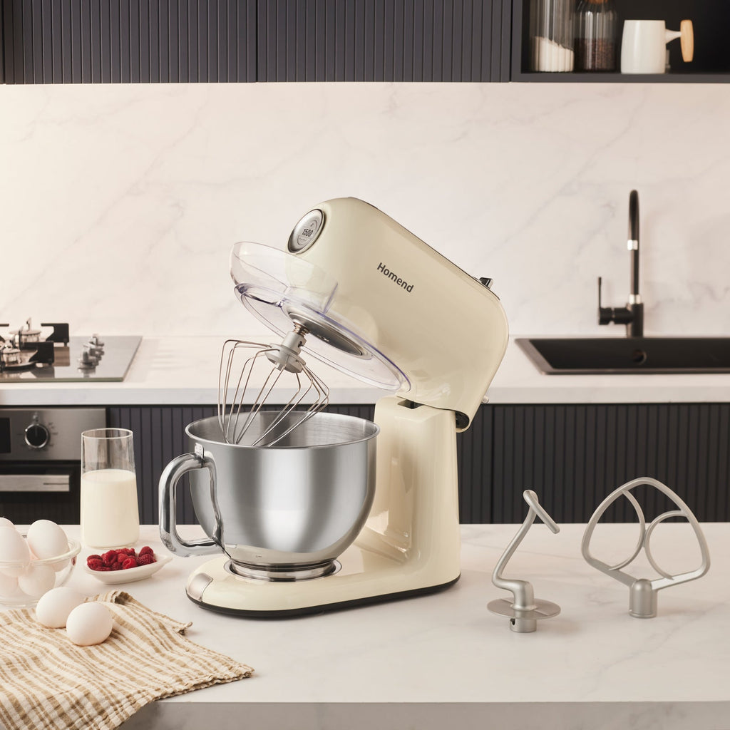 Homend Vintage Profashion 3027H, Chef de Cuisine, Crème, 1500W, 5.5L
