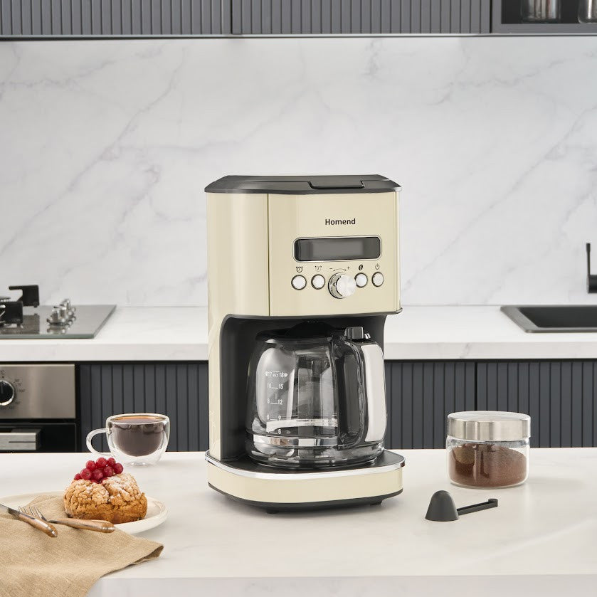 Homend Vintage Coffeebreak 5027H – Machine à Café Filtre Crème