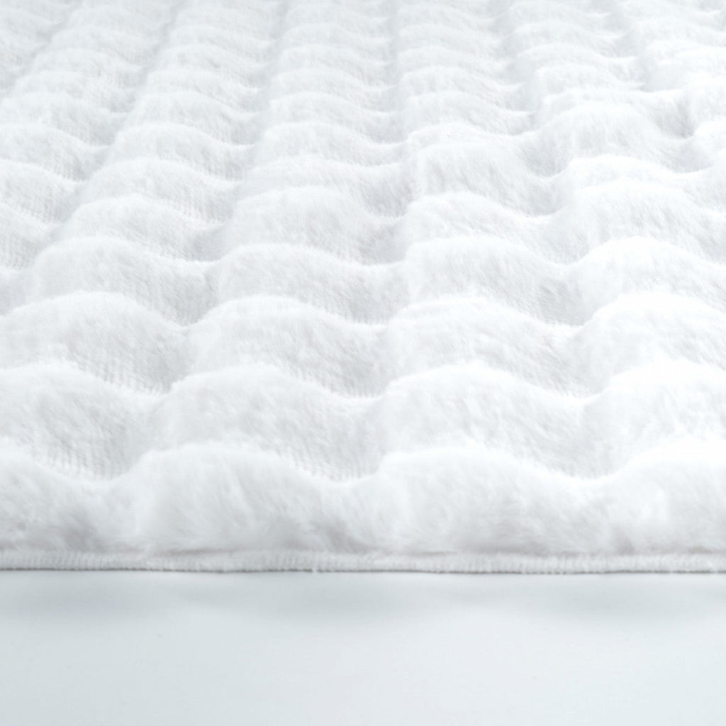 Tapis en Cachemire 7/24 Cosy Premium Bubble Blanc 80x150 cm