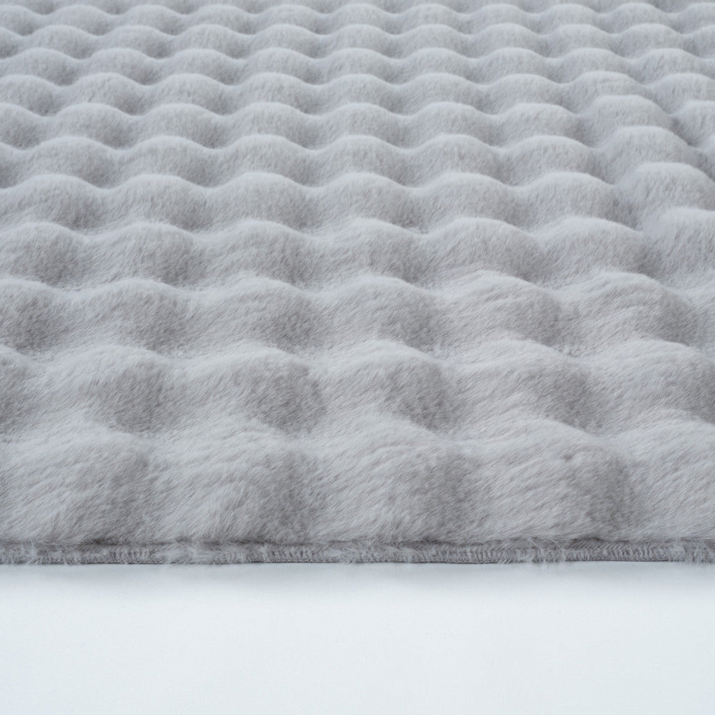 Tapis en Cachemire 7/24 Cosy Premium Bubble Gris Clair 100x150 cm