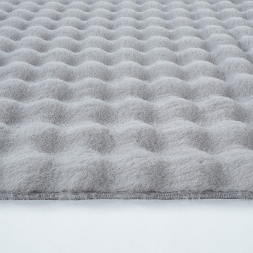 Tapis en Cachemire 7/24 Cosy Premium Bubble Gris Clair 120x180 cm