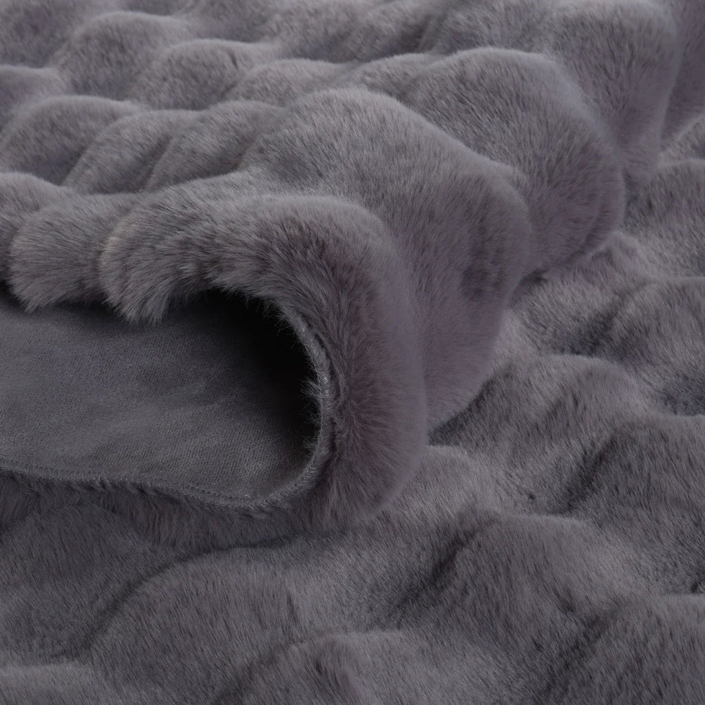 Tapis en Cachemire 7/24 Cosy Premium Bubble Anthracite 80x150 cm