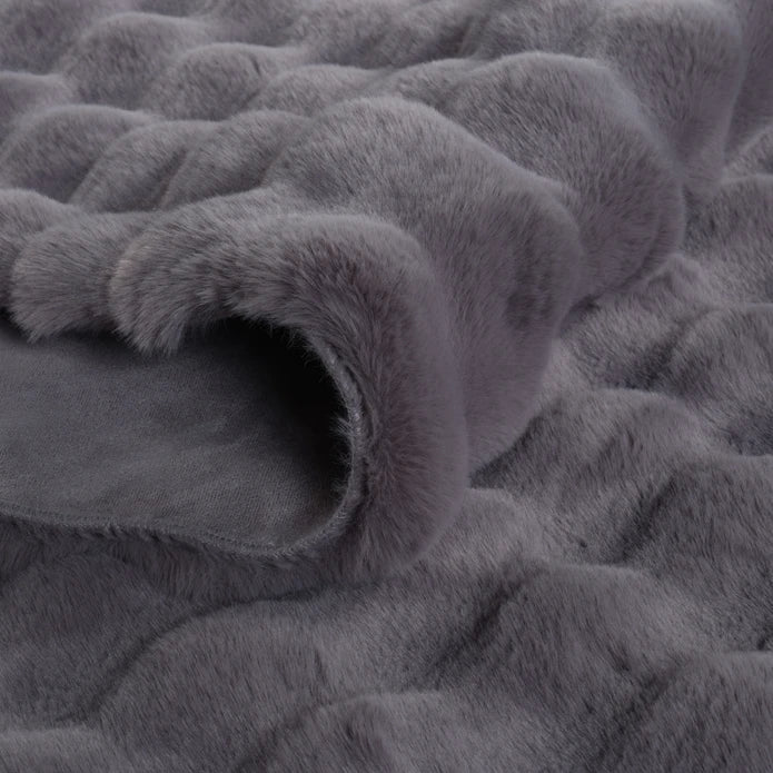 Tapis en Cachemire 7/24 Cosy Premium Bubble Anthracite 120x180 cm