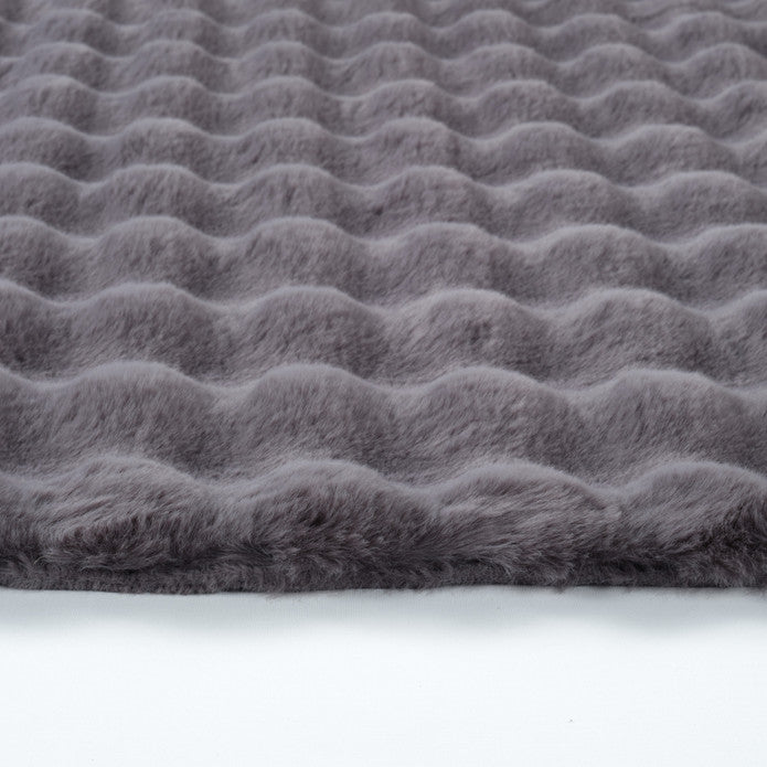 Tapis en Cachemire 7/24 Cosy Premium Bubble Anthracite 120x180 cm