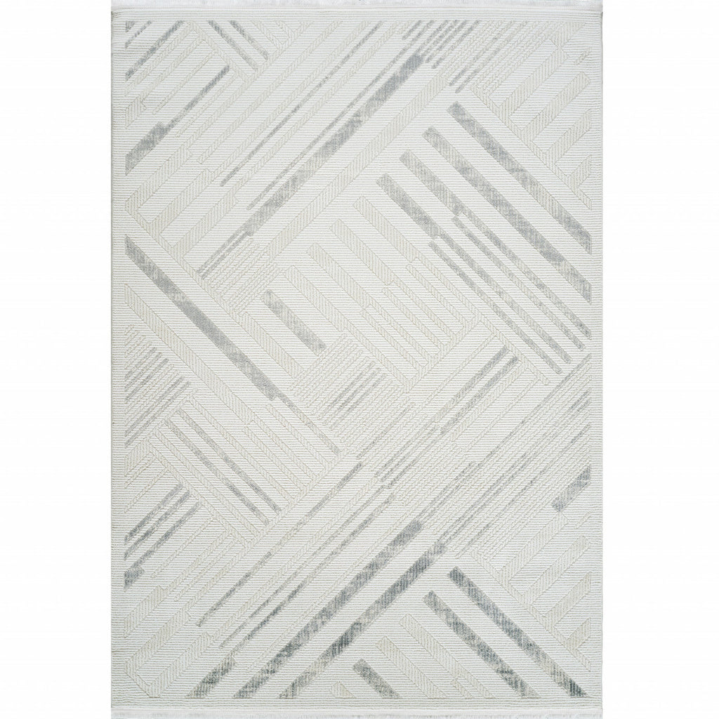 Tapis en Cachemire 7/24 Elegante Lumina Grey 80x150 cm