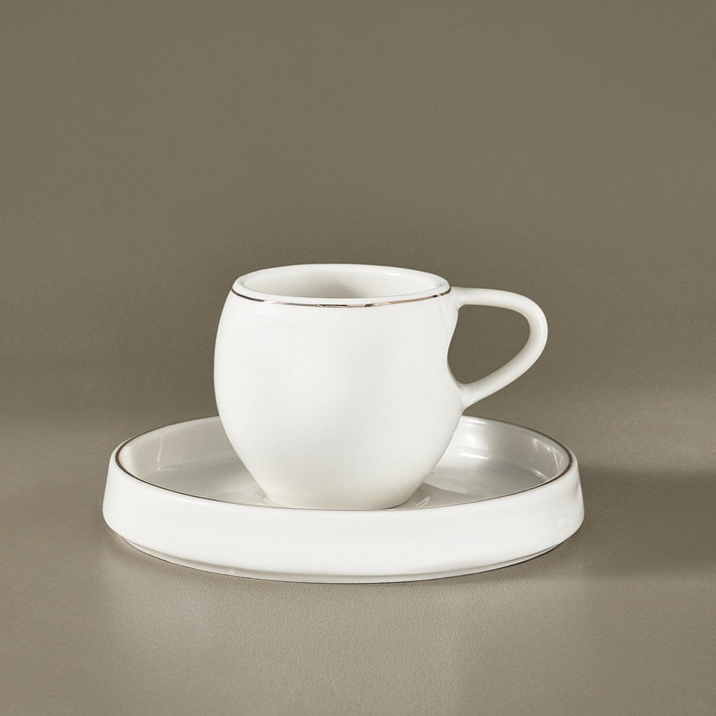Service à Tasses à Café Karaca Streamline Sunset 6 Pièces pour 6 Personnes, 100 ml