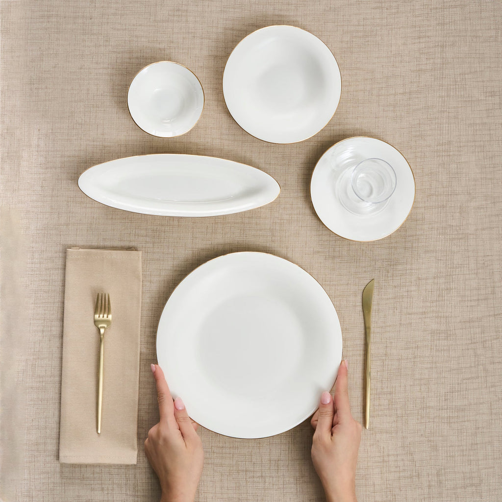 Set de Petit Déjeuner Karaca Fine Pearl New Fame pour 6 Personnes, 26 Pièces – Or