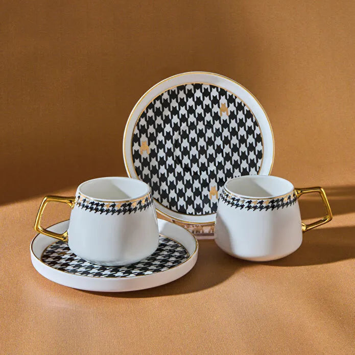 Karaca Kazayagi Ensemble De Tasses À Café Pour 2 Personnes 100 Ml