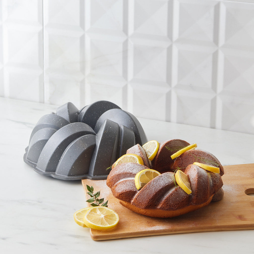 Karaca Cake Pro Moule à Gâteau en Fonte – Tricot Antracite 26 cm