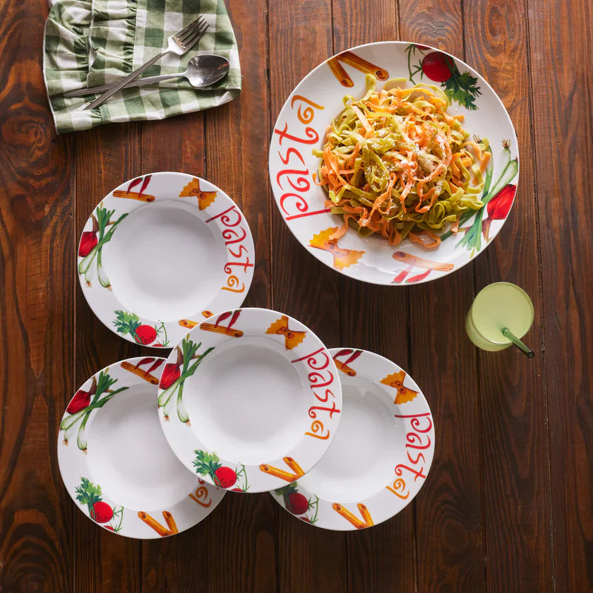 Set de Pâtes Karaca Sicilia 5 Pièces pour 4 Personnes
