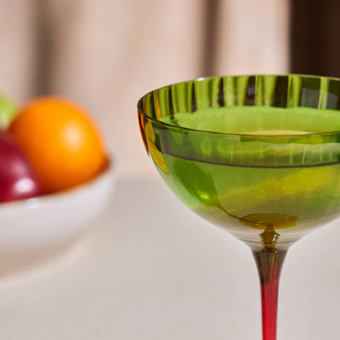 Karaca Dolce Martini et Verre à Glace 210 ml, Vert