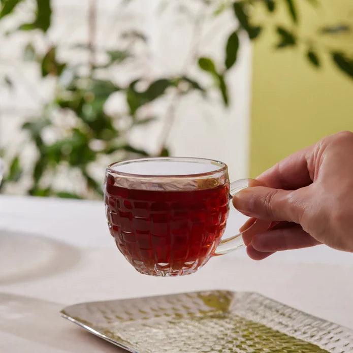 Service à Thé en Verre Karaca Emel pour 4 Personnes, 180 ml