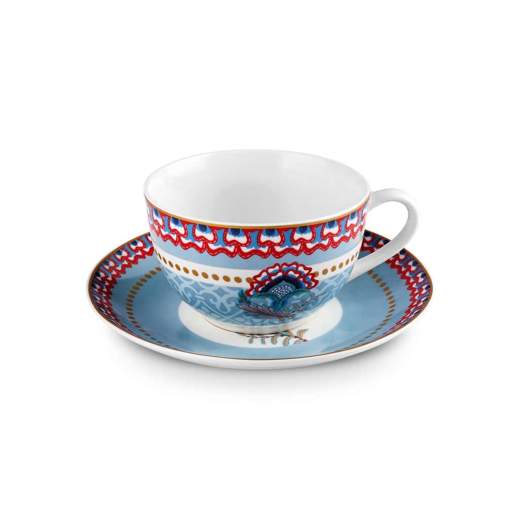 Set de Petit-Déjeuner Karaca Forever Bone Spello 26 Pièces Bleu