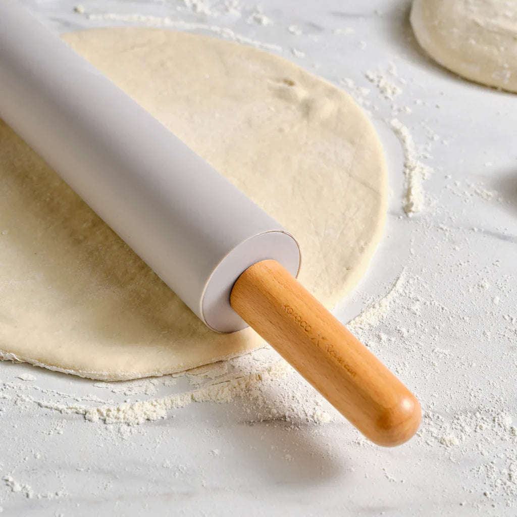 Rouleau à pâtisserie en silicone Karaca x Refika Gadgets avec manches en bois