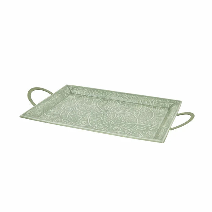 Karaca Home Donna Plateau Décoratif Vert d’Eau 45 cm