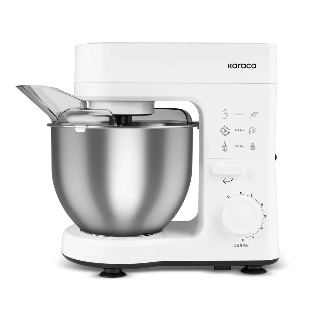 Robot pâtissier Karaca Maestrochef Stella – Blanc, 1500 W, 5 L