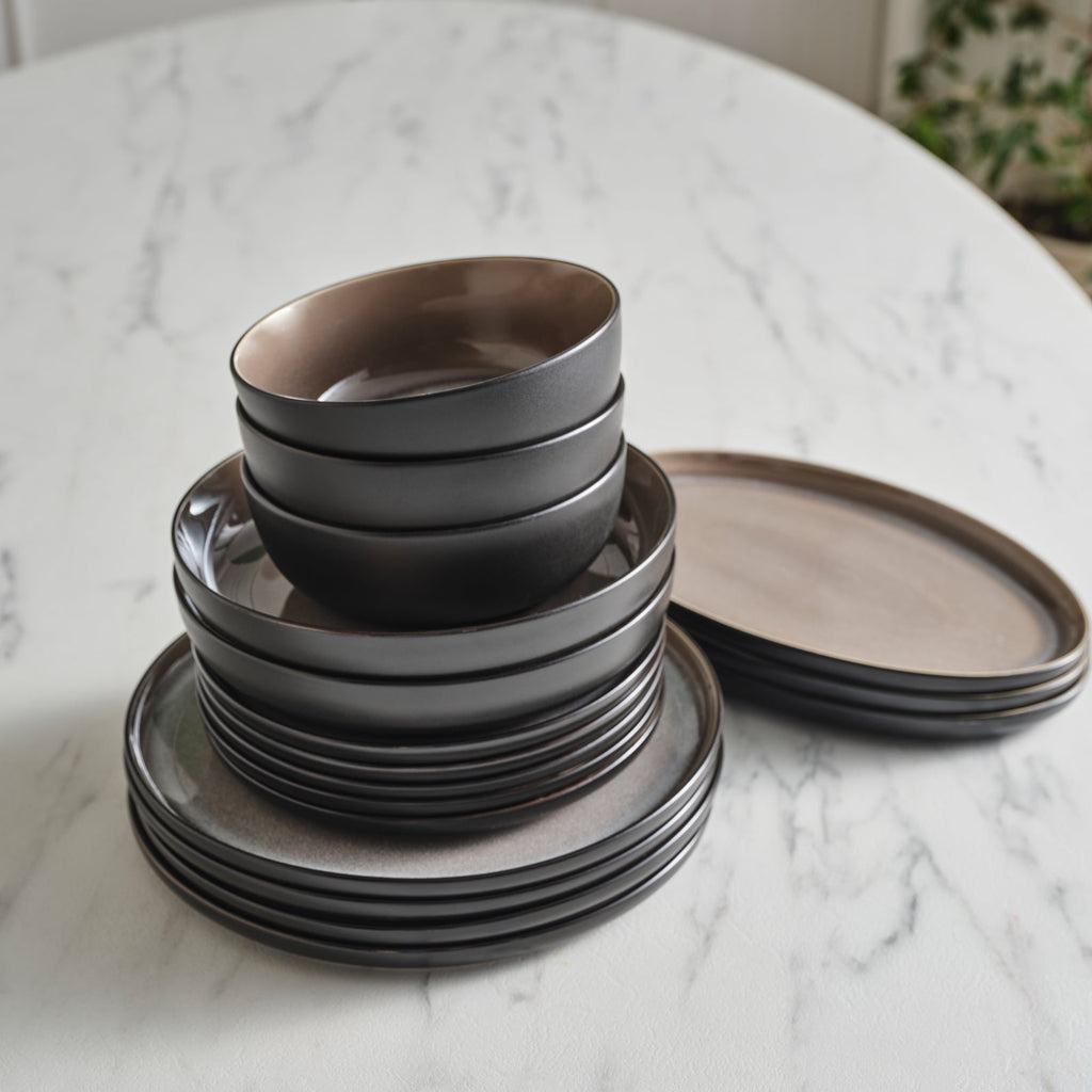 Ensemble de vaisselle Karaca Earth Collection Mercure 59 pièces pour 12 personnes