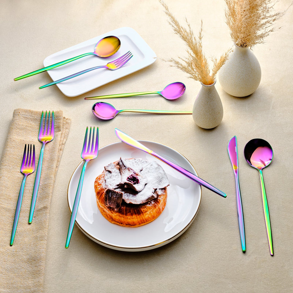 Set De Couverts Karaca Orion Rainbow Pour 12 Personnes, 60 Pièces